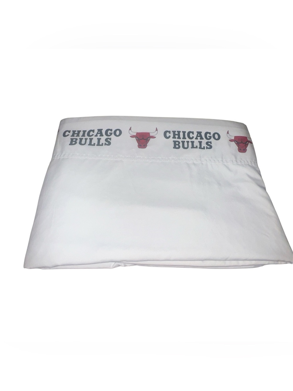NBA Chicago Bulls Twin Flat Sheet White Bedding 97x65